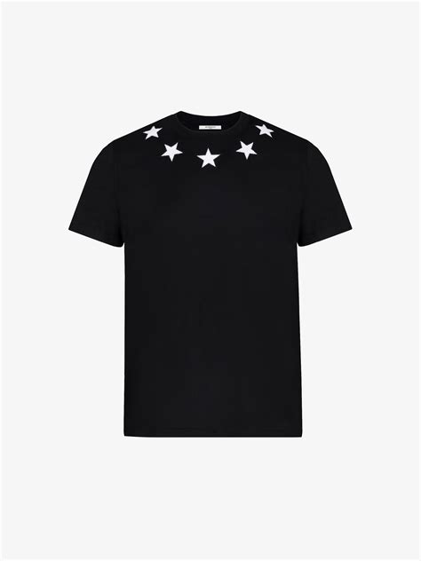 givenchy t shirt black stars|Givenchy t shirt prices.